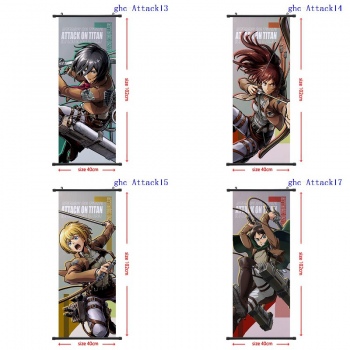 Attack on Titan wall scroll wallscrolls 40*102CM