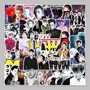 50pcs Bigbang star waterproof stickers set