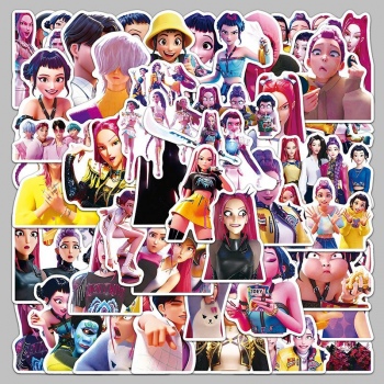 50pcs K-POP Demon Hunters waterproof stickers set