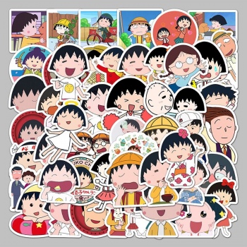 50pcs Chibi Maruko-chan anime waterproof stickers set