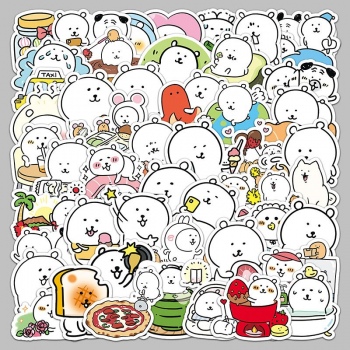 50pcs Chiikawa anime waterproof stickers set