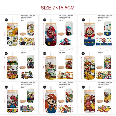 Super Mario anime frosted glass cups 350ml/450ml