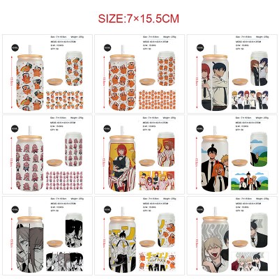 Chainsaw Man anime frosted glass cups 350ml/450ml