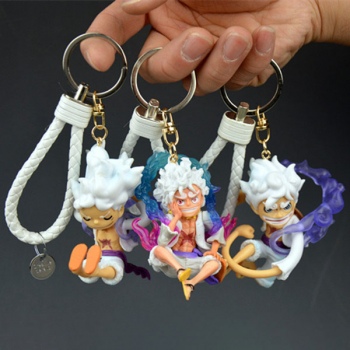 One Piece anime figure doll key chains