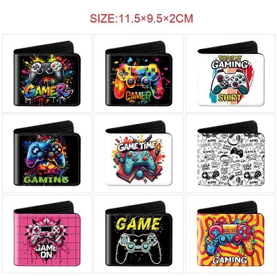 Game controller anime wallet purse