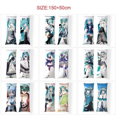 Hatsune Miku two-sided long pillow adult body pillow 50*150CM