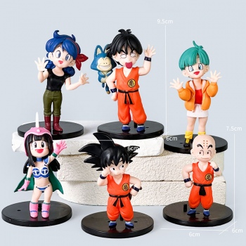 6pcs/set 9.5cm Dragon Ball anime figures(OPP bag)