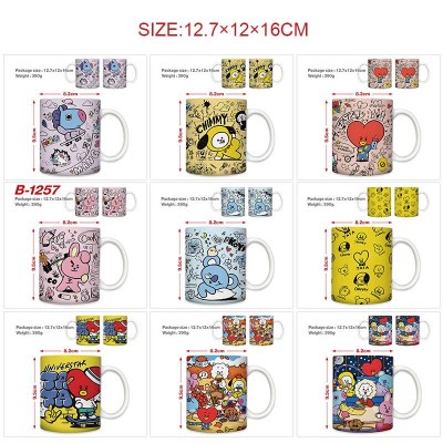 BTS BT21 star ceramic cup mug