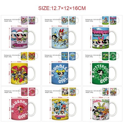 The Powerpuff Girls anime ceramic cup mug