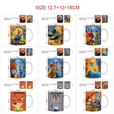 Zootopia anime ceramic cup mug