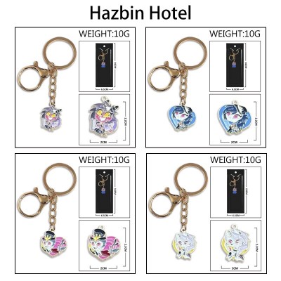 Hazbin Hotel Colorful Enamel Alloy Key chain