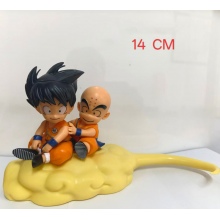 14cm Dragon Ball somersault cloud Son Goku and Krillin figures set