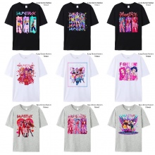 K-POP Demon Hunters anime short sleeve cotton t-sh...