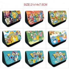 Pokemon anime triangle pen bag pencil case