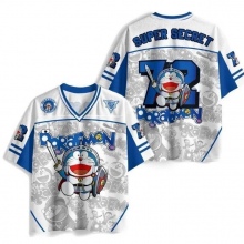 Doraemon anime Soccer Short Sleeve Printed T-Shirt