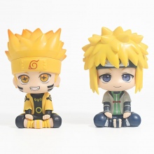 10.5cm Naruto Uzumaki Naruto Namikaze Minato sitting figure(OPP bag)