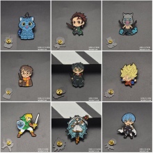 Demon Slayer Dragon Ball Harry Potter Alloy Enamel Brooch Pins
