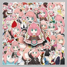 50pcs SPY x FAMILY anime waterproof stickers set