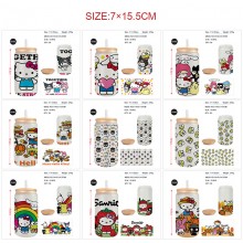 Sanrio Melody kitty Cinnamoroll Kuromi frosted gla...