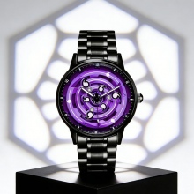 Naruto Sharingan anime Stainless Steel Sports Movement Watch