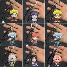 Naruto anime figure doll key chains