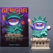 14cm Pokemon Gengar cos Statue of liberty anime figure
