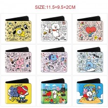 BTS BT21 star wallet purse