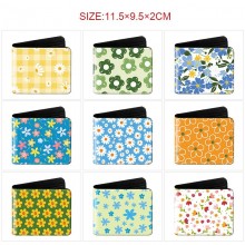 The flower anime wallet purse