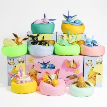 9pcs/set 8cm Pokemon Eevee Sleeping Position Blind...