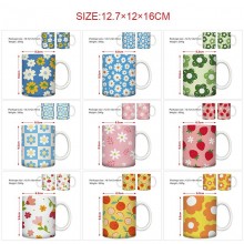 The flower anime ceramic cup mug