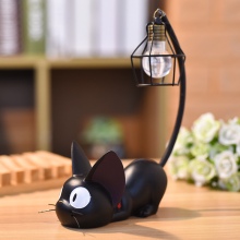 Little Black Cat Resin Night Light