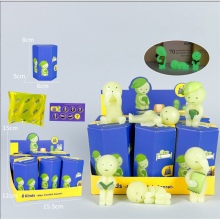 6pcs/set Mini Luminous Elf Home Mystery Smiski Glo...