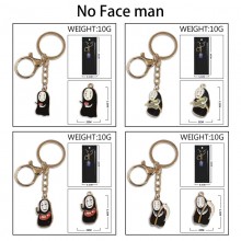 No Face man Colorful Enamel Alloy Key chain Keychain