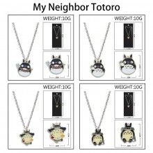 Totoro Colorful Enamel Alloy Necklace