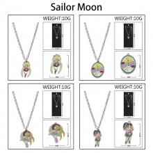 Sailor Moon Colorful Enamel Alloy Necklace