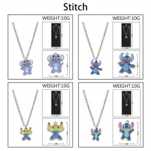 Stitch Colorful Enamel Alloy Necklace