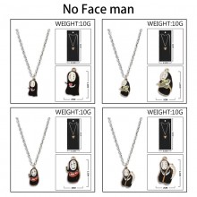 No Face man Colorful Enamel Alloy Necklace