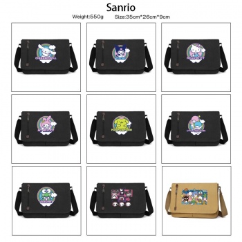 Sanrio Melody kitty Cinnamoroll Kuromi retro canvas messenger crossbody shoulder bags
