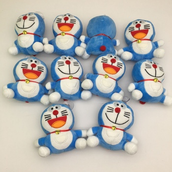 11cm Doraemon plush dolls(10pcs a set)