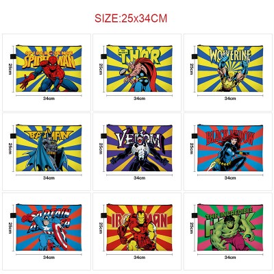 Super Hero Iron Spider Super Man A4 file folder documents bag