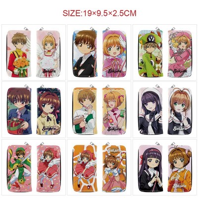 Card Captor Sakura anime long zipper wallet purse