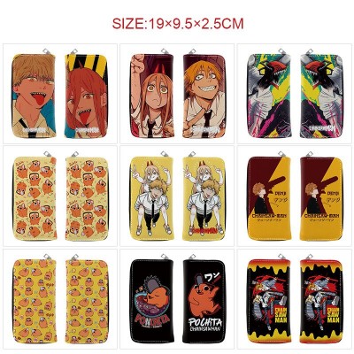 Chainsaw Man anime long zipper wallet purse