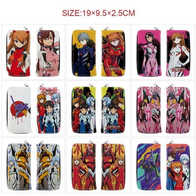 EVA anime long zipper wallet purse