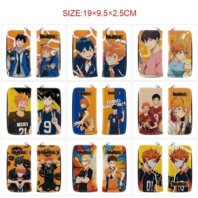 Haikyuu anime long zipper wallet purse