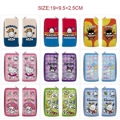Sanrio Melody kitty Cinnamoroll Kuromi long zipper wallet purse