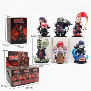 6pcs/set 9.5cm Naruto anime figures