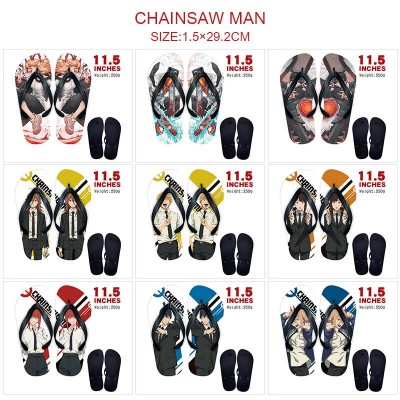 Chainsaw Man anime flip flops shoes slippers a pair
