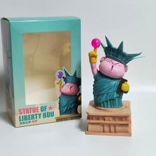 20cm Dragon Ball Buu cos Statue of Liberty anime figure