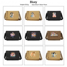 Bluey anime retro canvas messenger crossbody shoulder bags