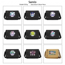 Sanrio Melody kitty Cinnamoroll Kuromi retro canvas messenger crossbody shoulder bags